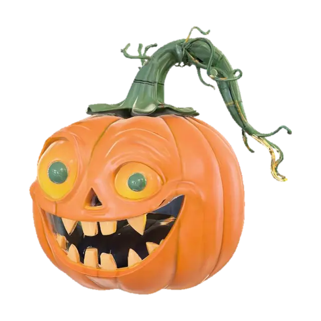 3D model for Граната в форме тыквы, мультяшная, scarry, #Halloween2025#