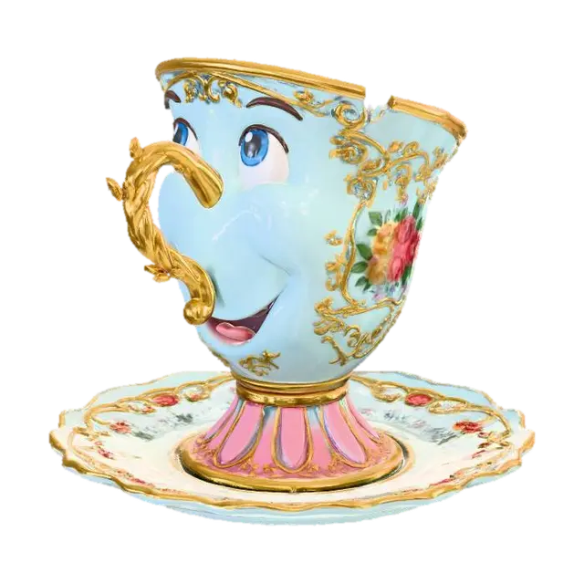 чашечка из мультика красавица и чудовище, #Christmas2025# - Disney 3D model, vytvořený pomocí AI