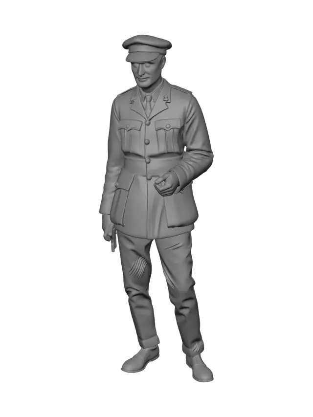 3D model for World War II era British army officer