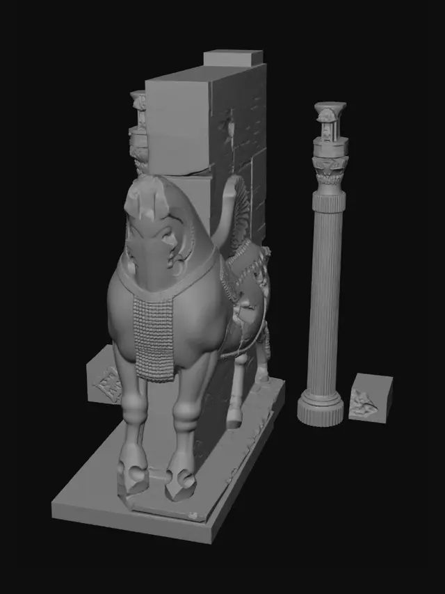 3D model for Elephant of the Ruined Temple