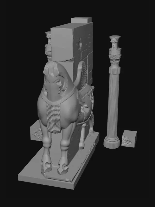 3D model for Elephant of the Ruined Temple