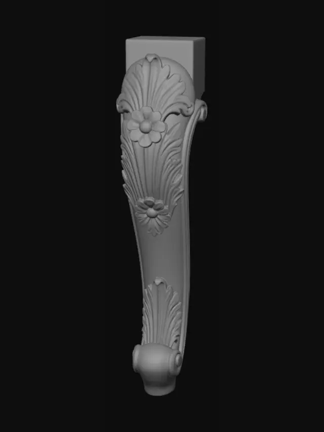 3D model for Ornate Corinthian capital