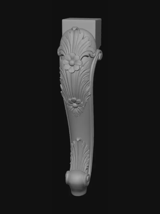 3D model for Ornate Corinthian capital