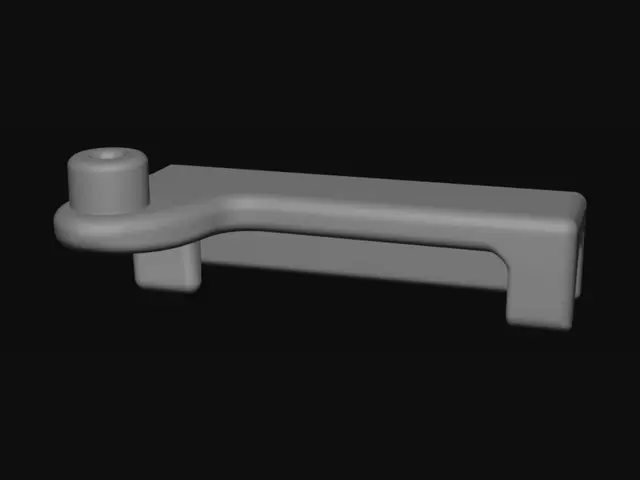 3D model for Red plastic bracket