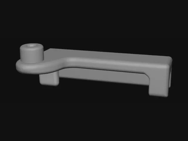 3D model for Red plastic bracket