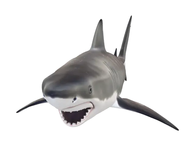 3D model for shark and fish