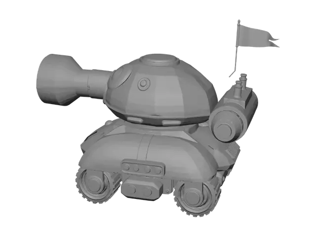 3D model for necesito que crees una torreta para un juego de zombie para niños de 12 años en adelante