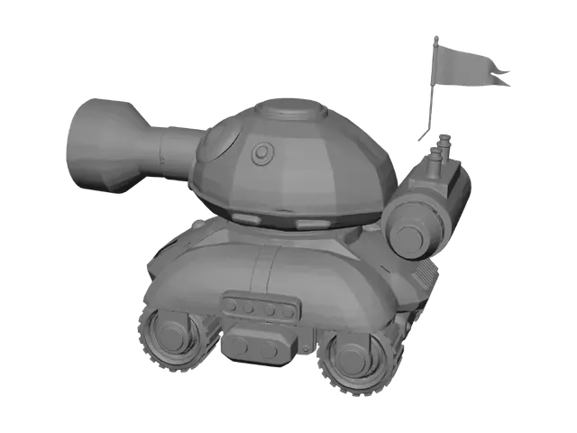3D model for necesito que crees una torreta para un juego de zombie para niños de 12 años en adelante