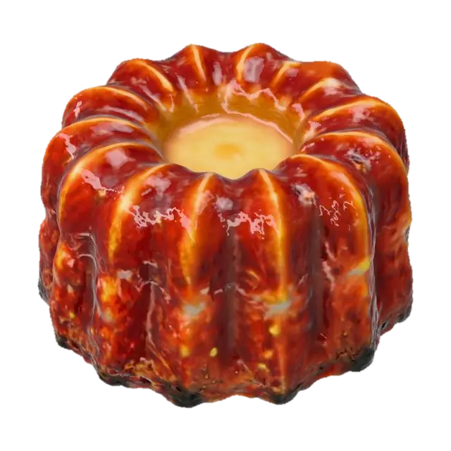 Canelé de Bordeaux - Delicacy 3D model, vytvořený pomocí AI