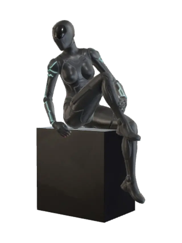 3D model for Eine Frau im Sci-Fi Stil.