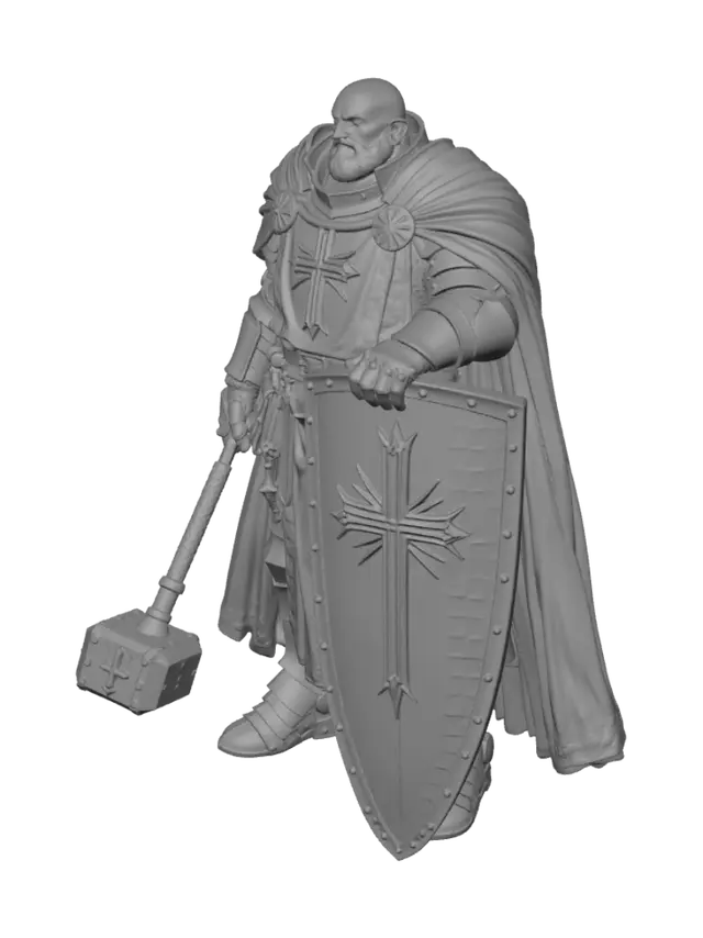 3D model for White Knight of the Golden Cross