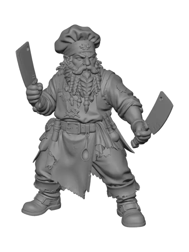3D model for Skullbeard the Cleaver