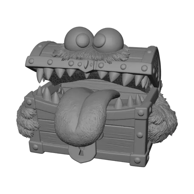 3D model for Treasure Chest Monster