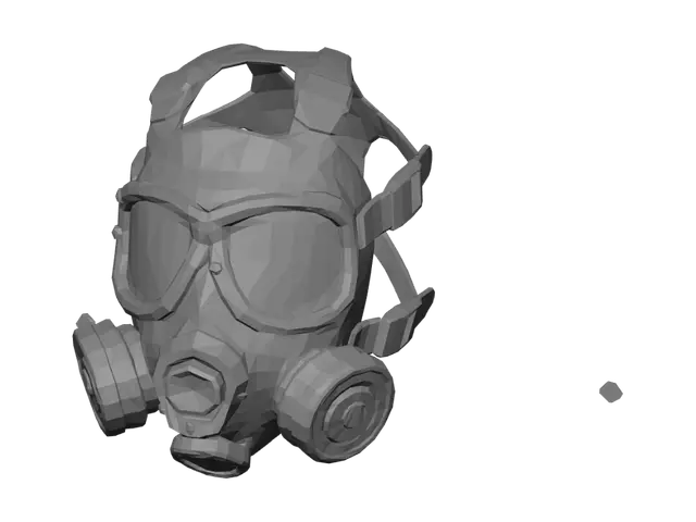 3D model for Monochrome Gas Mask