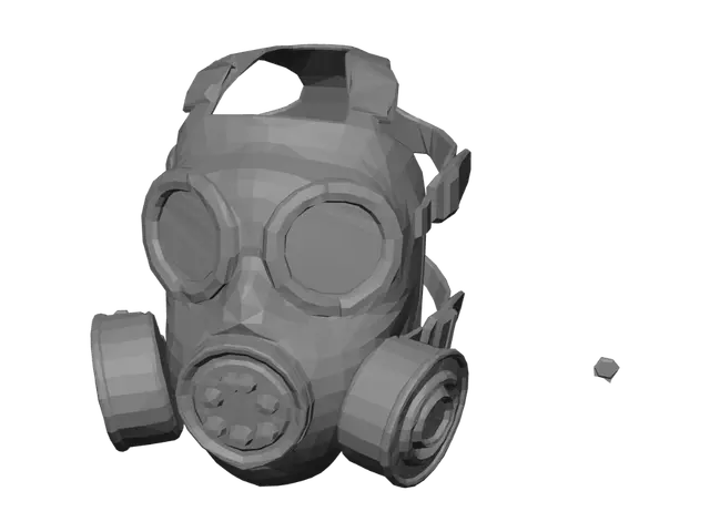 3D model for Monochrome Gas Mask