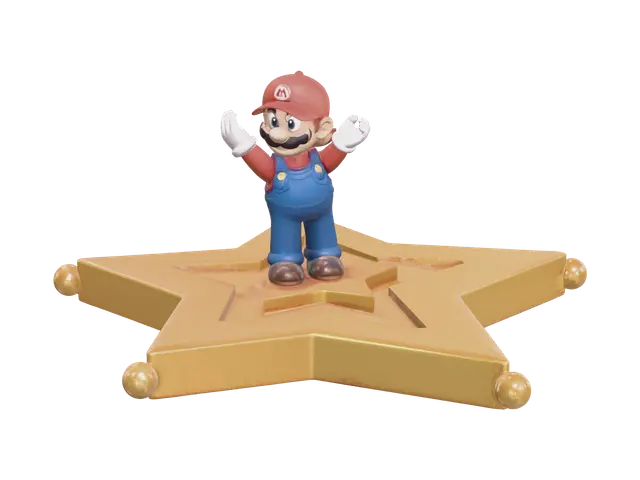 3D model for Stylized Mario Star