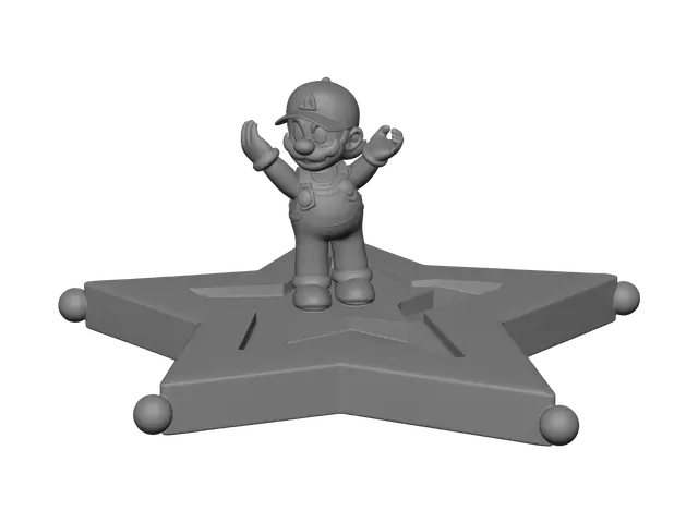 3D model for Stylized Mario Star