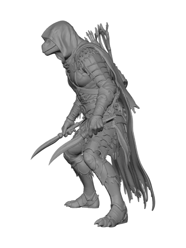3D model for Ashen Dread Knight