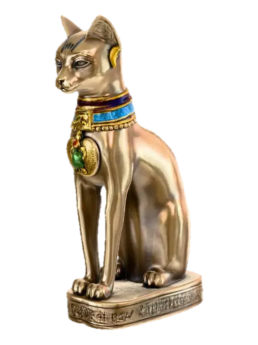 Egyptian Cat Sculpture - Egypt 3D model, vytvořený pomocí AI