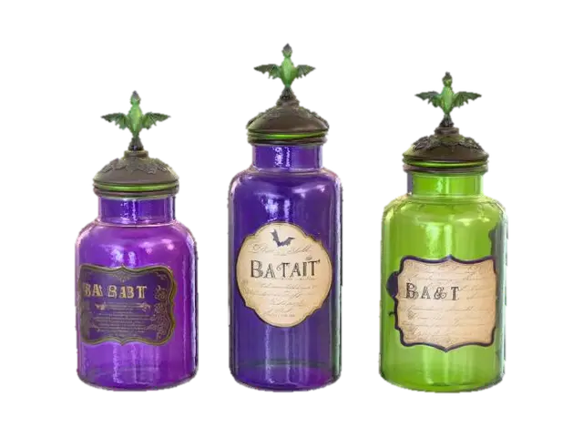 Haunted Spirits Bottles, #Halloween2025# 3D model, vytvořený pomocí AI