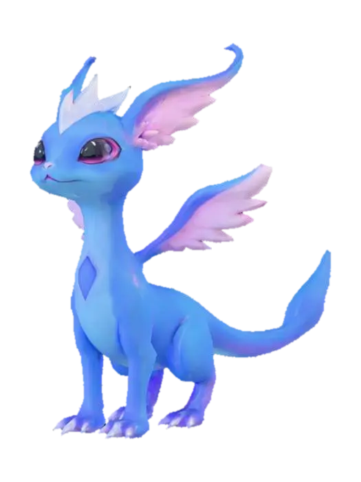 3D model for anime like pokemon, spiritual pets. fantasy,Stylized, epic and cute Peryton, mythical creature