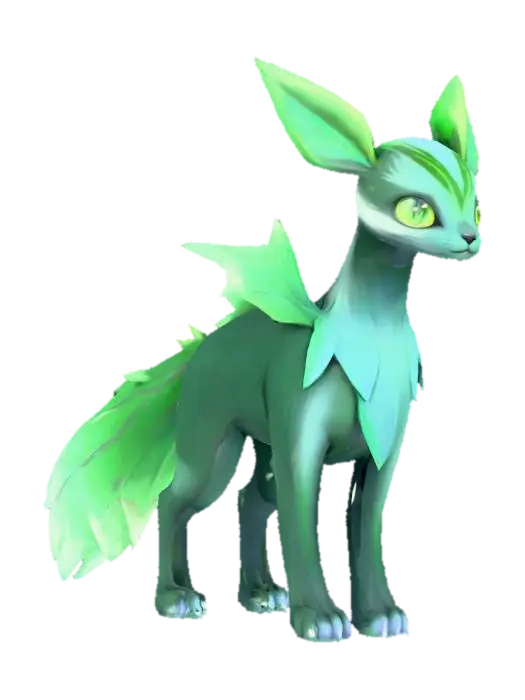 3D model for anime like pokemon, spiritual pets. fantasy, Stylized, epic.  deep magical forest mythical creature,