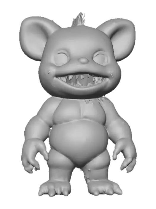 3D model for stylized wild animal plushies, stuffed creepy halloween themed animal, undead zombie theme, fun look., #Halloween2025#