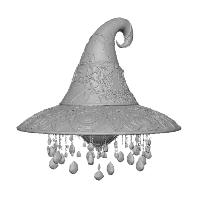 3D model for Enchanted Illumination witch hat glass lamp, #Halloween2025#
