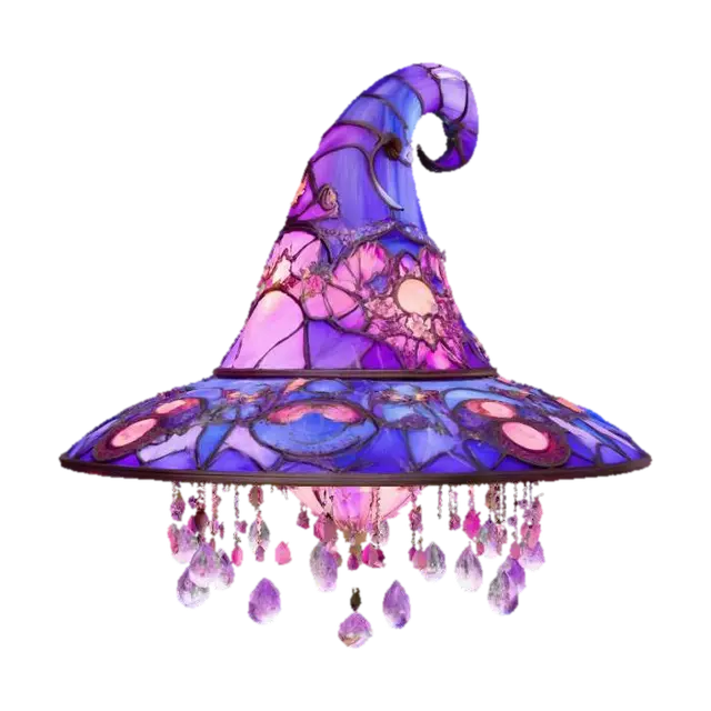 3D model for Enchanted Illumination witch hat glass lamp, #Halloween2025#
