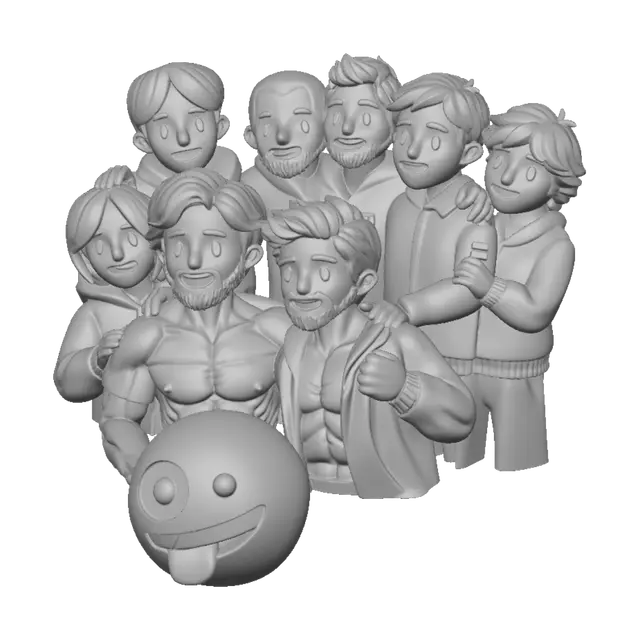 3D model for Group of Friends