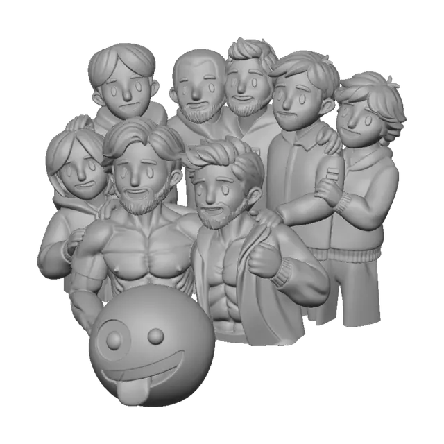 3D model for Group of Friends