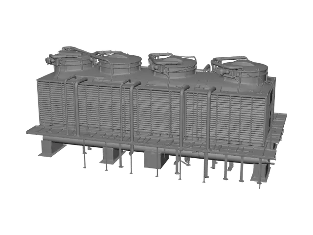3D model for Rooftop Cooling Towers