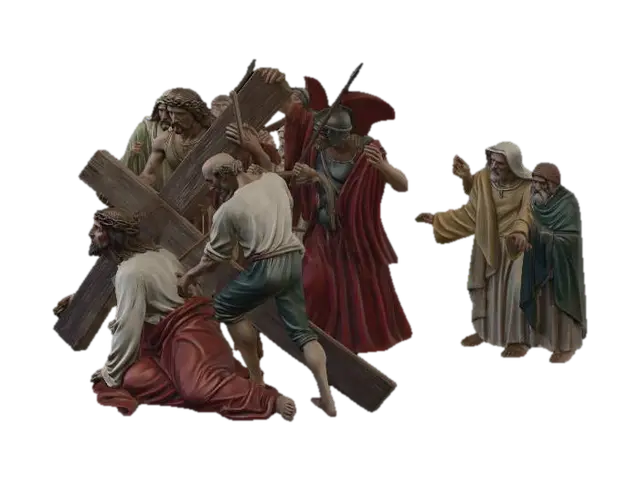 Jesus Christ second station - Devotional 3D model, vytvořený pomocí AI