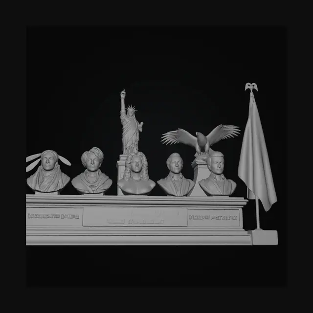 3D model for Out of Many, One