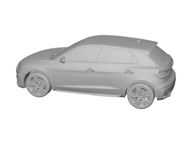 3D model for Sunlit Parking Lot