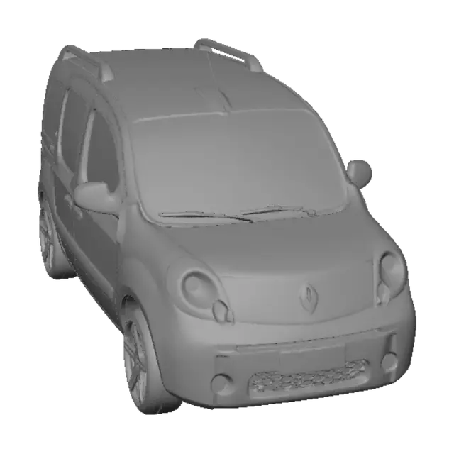 3D model for Purple Gradient Van in the Snow