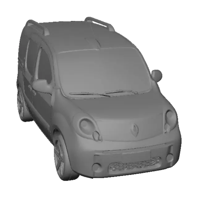 3D model for Purple Gradient Van in the Snow