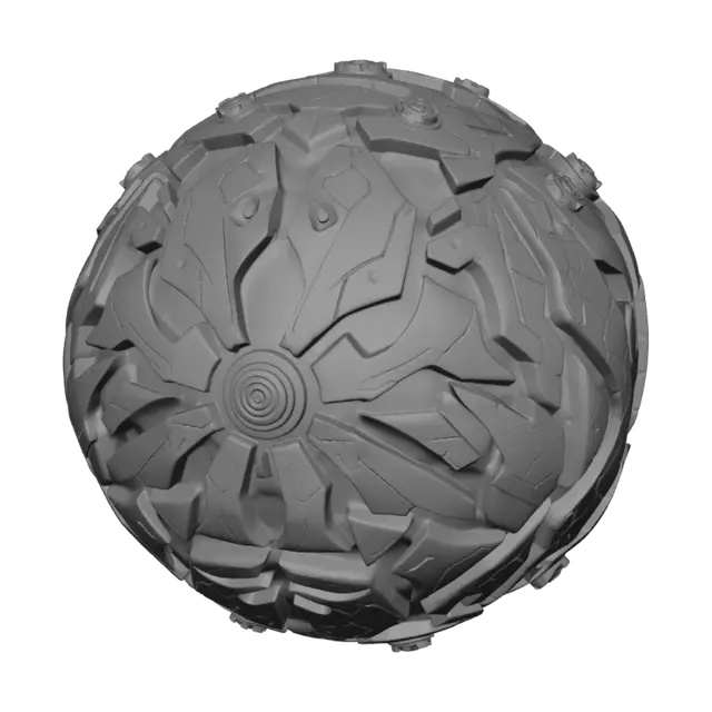 3D model for 生成一个赛博坦星球