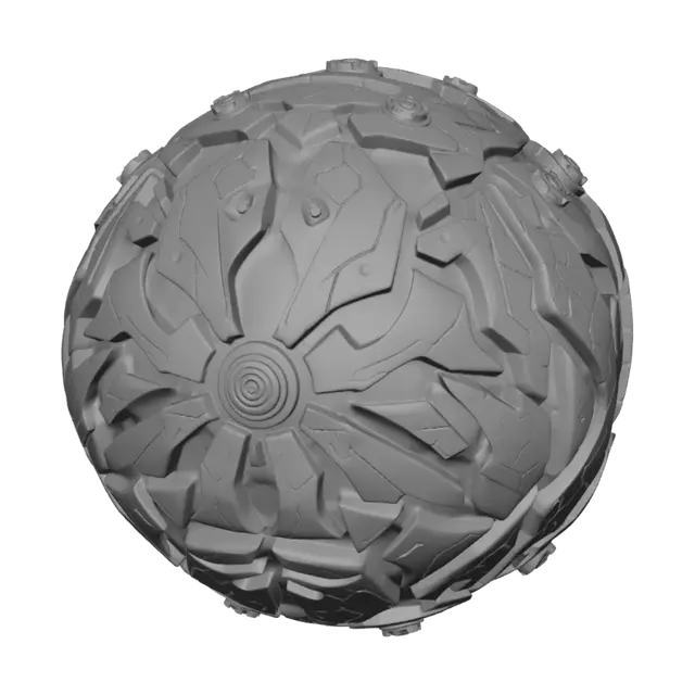 3D model for 生成一个赛博坦星球