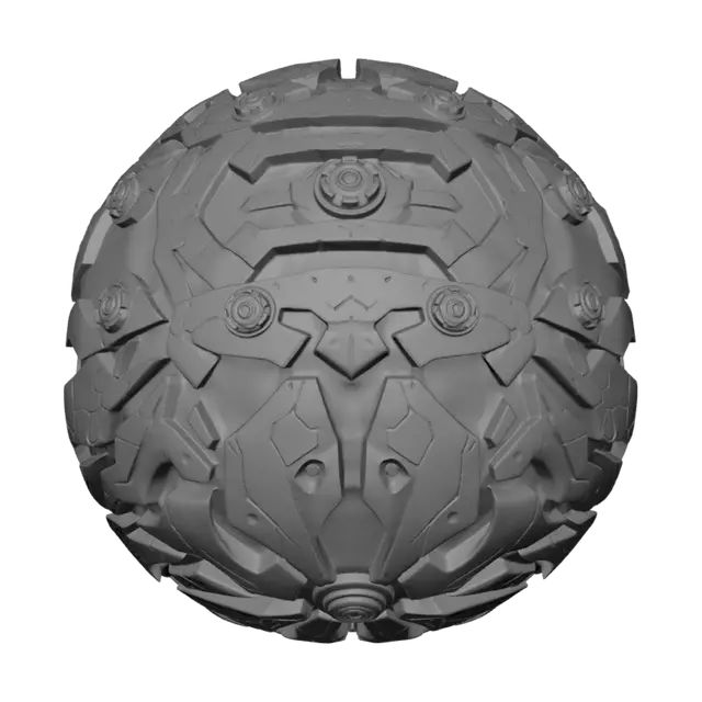 3D model for 生成一个赛博坦星球