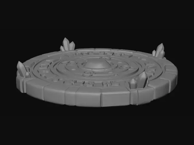 3D model for Crystal Runic Circle