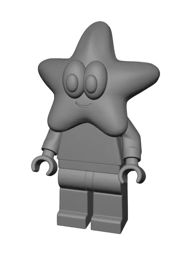 3D model for Purple Star Minifigure