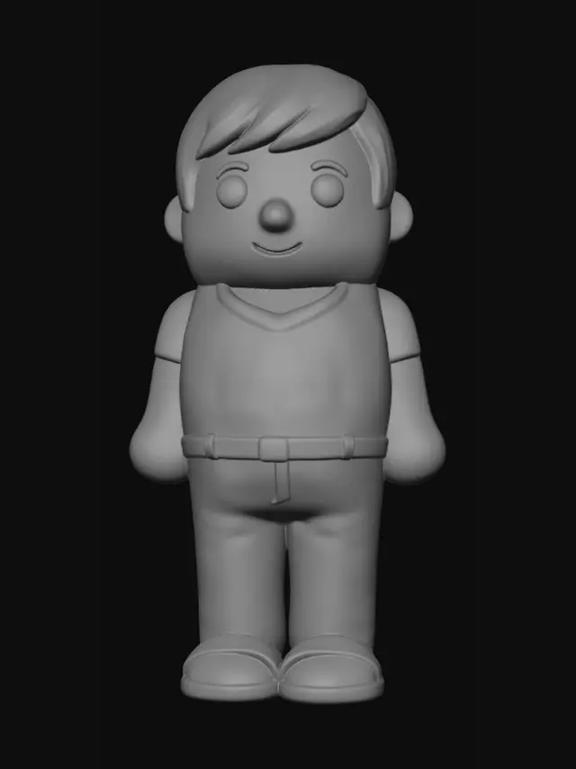 3D model for Village Boy Qing
