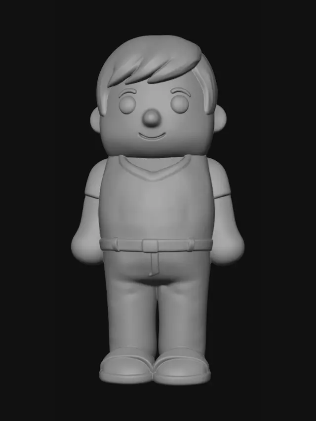3D model for Village Boy Qing