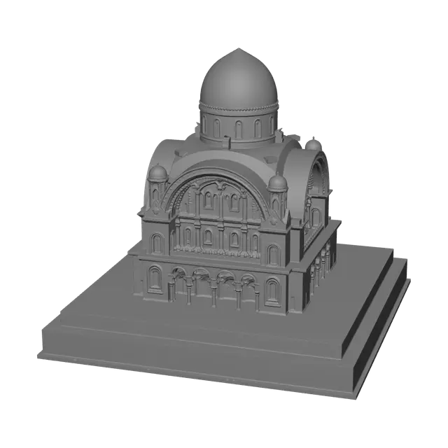3D model for Stylized Synagogue