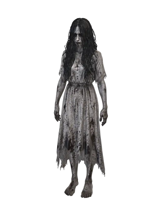 ghost girl - Shadows 3D model, vytvořený pomocí AI