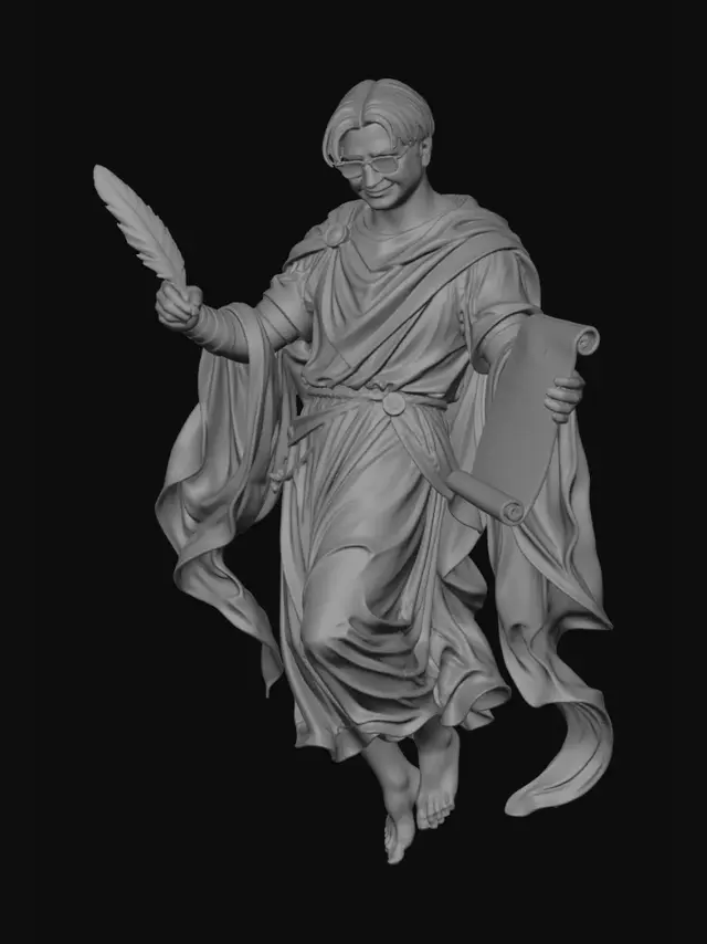 3D model for The Poet's Ascension