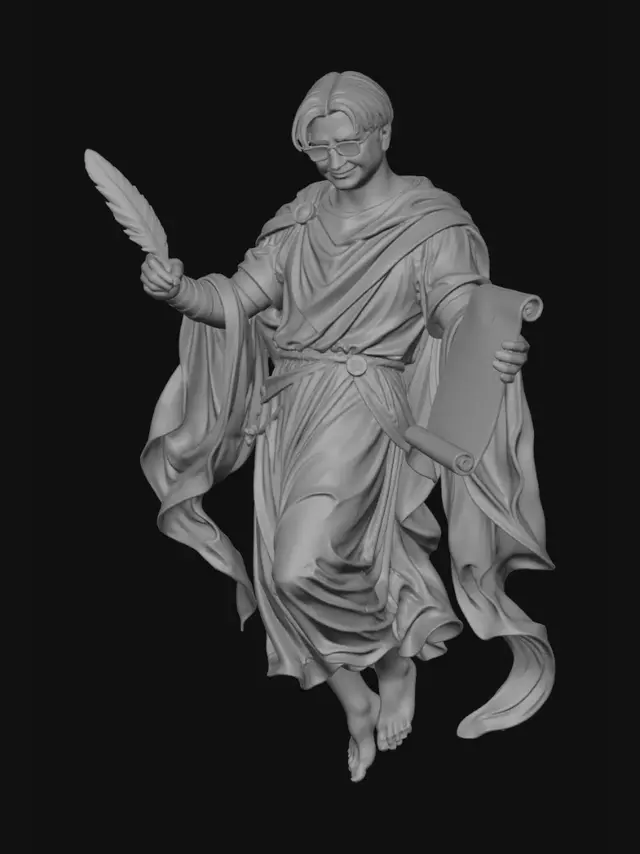 3D model for The Poet's Ascension