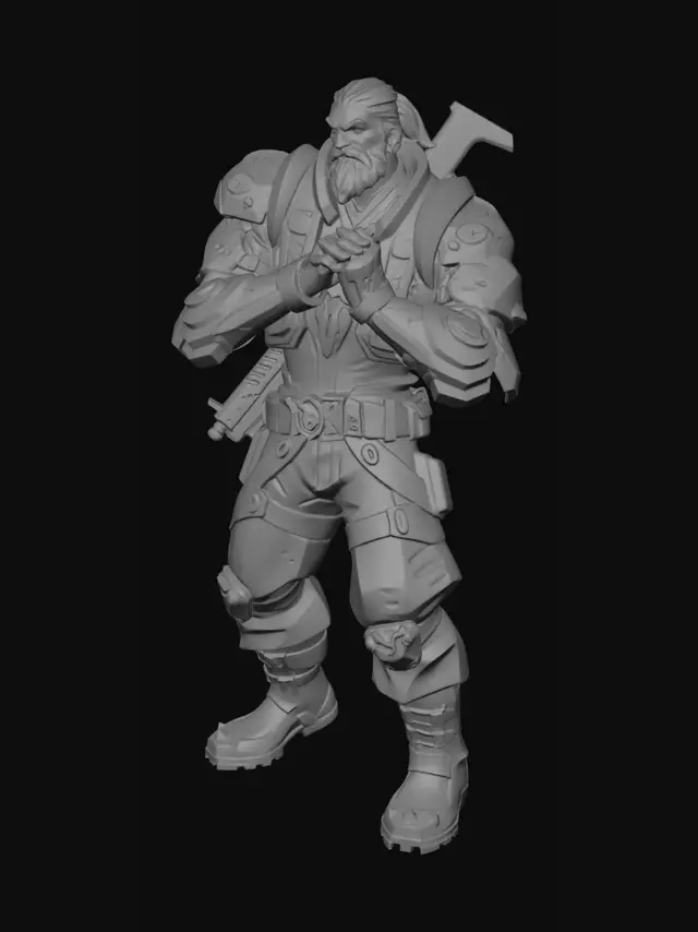 3D model for Crimson Sentinel