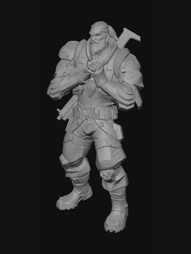3D model for Crimson Sentinel